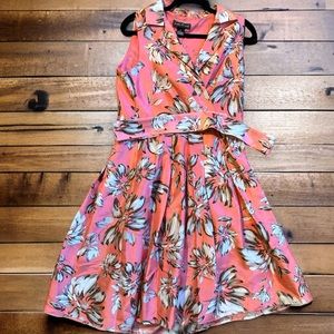 Jessica Howard Floral A-Line Dress | Size 8